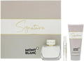 SET MONTBLANC SIGNATURE ABSOLUE WOMEN ( 3 PC ) 3.0 EDP SP / 3.4 OZ BL /0.25 OZ EDP