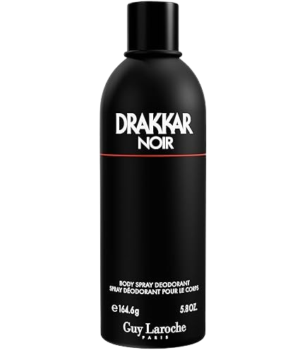 BODY SPRAY GUY LAROCHE DRAKKAR NOIR MEN 5.8 OZ