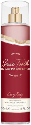 BODY MIST SABRINA CARPENTER SWEET TOOTH CHERRY BABY WOMEN 8.0 OZ
