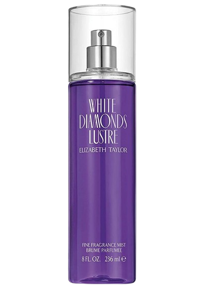 BODY MIST WOMEN ELIZABETH TAYLOR WHITE DIAMONDS LUSTRE 8.0 OZ