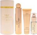SET PERRY ELLIS 360 COLLECTION WOMEN  (3 PC ) 3.4 OZ EDT SP /  3.0 OZ  GEL  / MINI