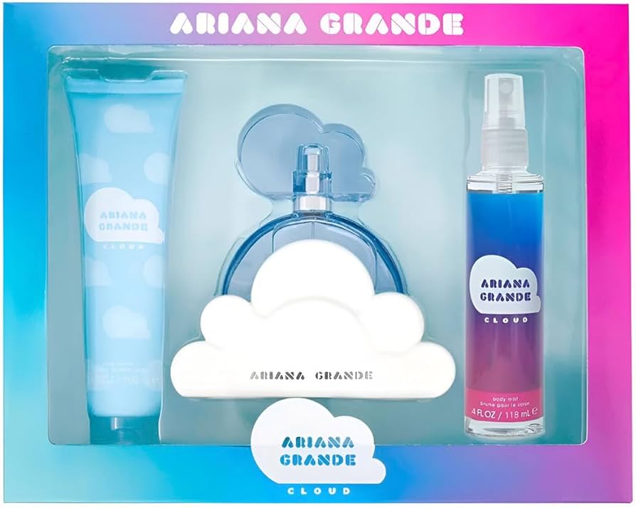 SET ARIANA GRANDE CLOUD WOMEN ( 3 PC )3.4 OZ SG /3.4 OZ BODY SOUFFLE /3.4 OZ EDP