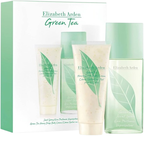 SET ELIZABETH ARDEN GREEN TEA WOMEN ( 2 PC ) 3.3 OZ SCENT SP / 3.3 OZ BODY CREAM