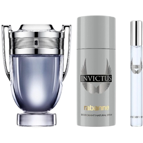 SET PACO RABANNE INVICTUS MEN ( 2 PC )3.4 OZ EDT SP  / 0.33 OZ EDT