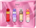 SET 360 PERRY ELLIS LADIES MINI  ( 4 PC )X0.25 OZ ,360W / 360 PURPLE /360 RED / 360 CORAL