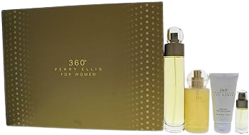 SET PERRY ELLIS 360°FOR WOMEN (4 PC)3.4 OZ EDT /4.0 OZ MIST/3.0OZ SG /0.25 OZ MINI