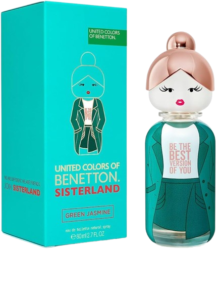 BENETTON SISTERLAND GREEN JASMINE WOMEN 2.7 OZ. EDT