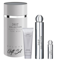 SET PERRY ELLIS 360 COLLECTION FOR MEN ( 3 PC ) 3.4 OZ EDT SP / 3.0 OZ SG /0.25 OZ EDT