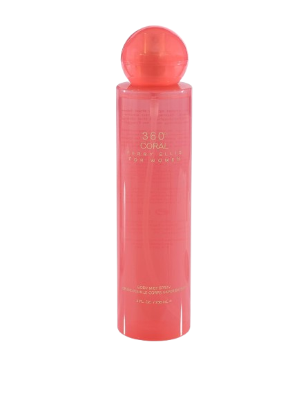 BODY MIST WOMEN PERRY ELLIS 360 CORAL 8.0 OZ.