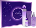 SET PERRY ELLIS 360° PURPLE FOR WOMEN  (4 PC ) 3.4 OZ EDP /4.0 OZ MIST /3.0 OZ SG /MINI