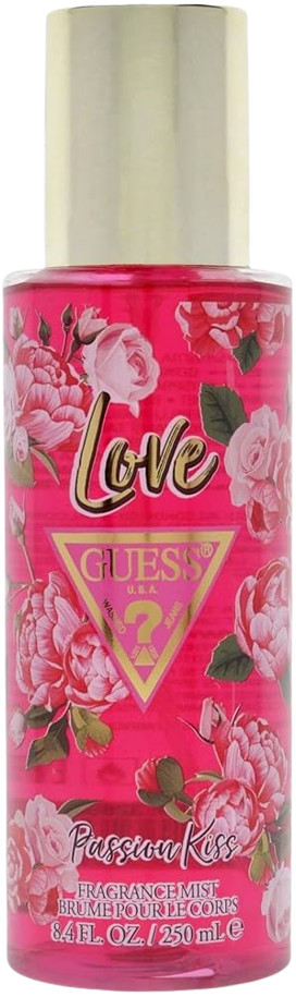 BODY MIST WOMEN GUESS LOVE PASSION KISS WOMEN 8.4 OZ.