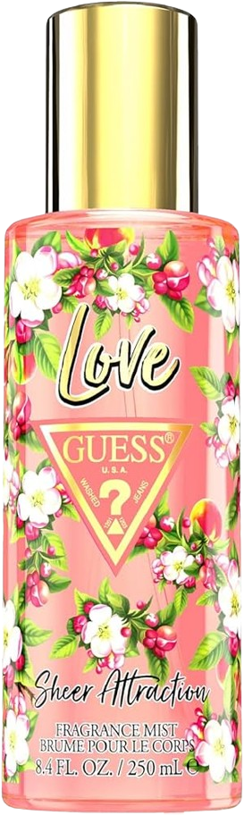 BODY MIST WOMEN GUESS LOVE SHEER ATTRACTION 8.4 OZ.