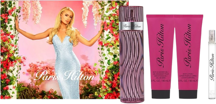 SET PARIS HILTON WOMEN (4 PC )3.4 OZ EDP