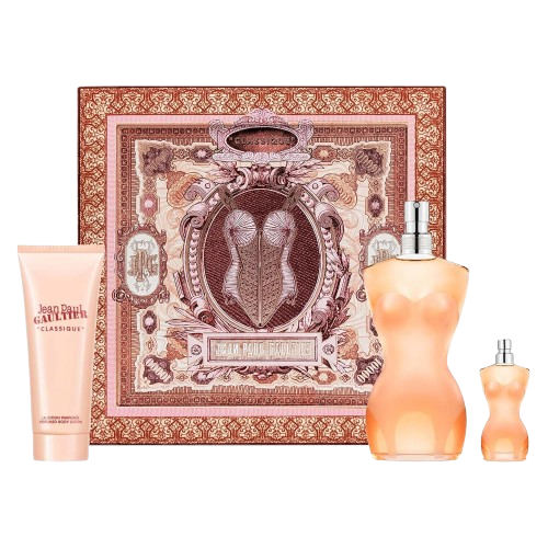 SET JEAN PAUL GAULTIER WOMEN ( 3 PC ) 3.4 EDT SP /  2.5 OZ BL /0.20 OZ EDT