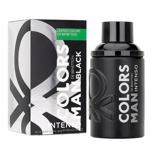 BENETTON COLORS BLACK INTENSE MEN 3.4 OZ EDP