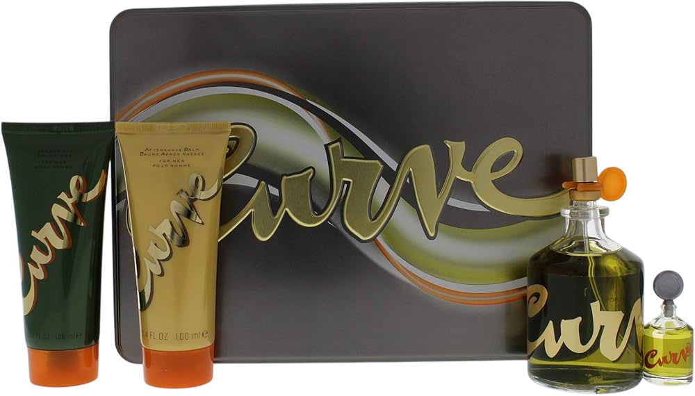 Liz Claiborne Curve Men Gift Set 125ml EDP / 7.5ml Travel Spray / 100ml Aftershave / 100ml Shower Gel / WHOLESALE