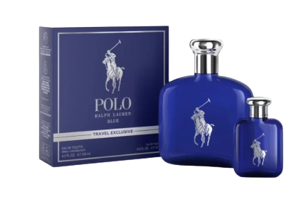 SET RALPH LAUREN POLO BLUE MEN 2 PCS 4.2 OZ. EDT / 15 ML
