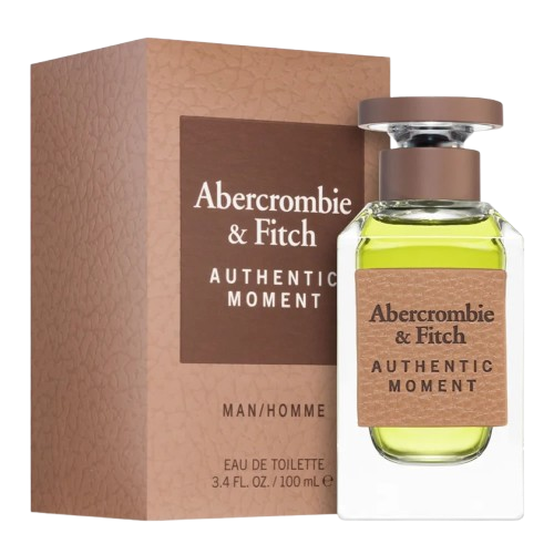 ABERCROMBIE & FITCH AUTHENTIC MOMENT MEN 3.4 OZ EDT