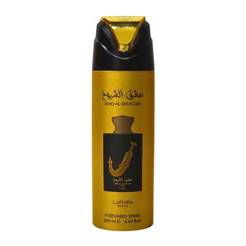 Body Spray Lattafa Ishq Al Shuyuq Gold - 200ml