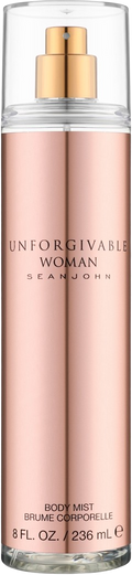 BODY MIST WOMEN SEAN JOHN UNFORGIVABLE 8.0 OZ.