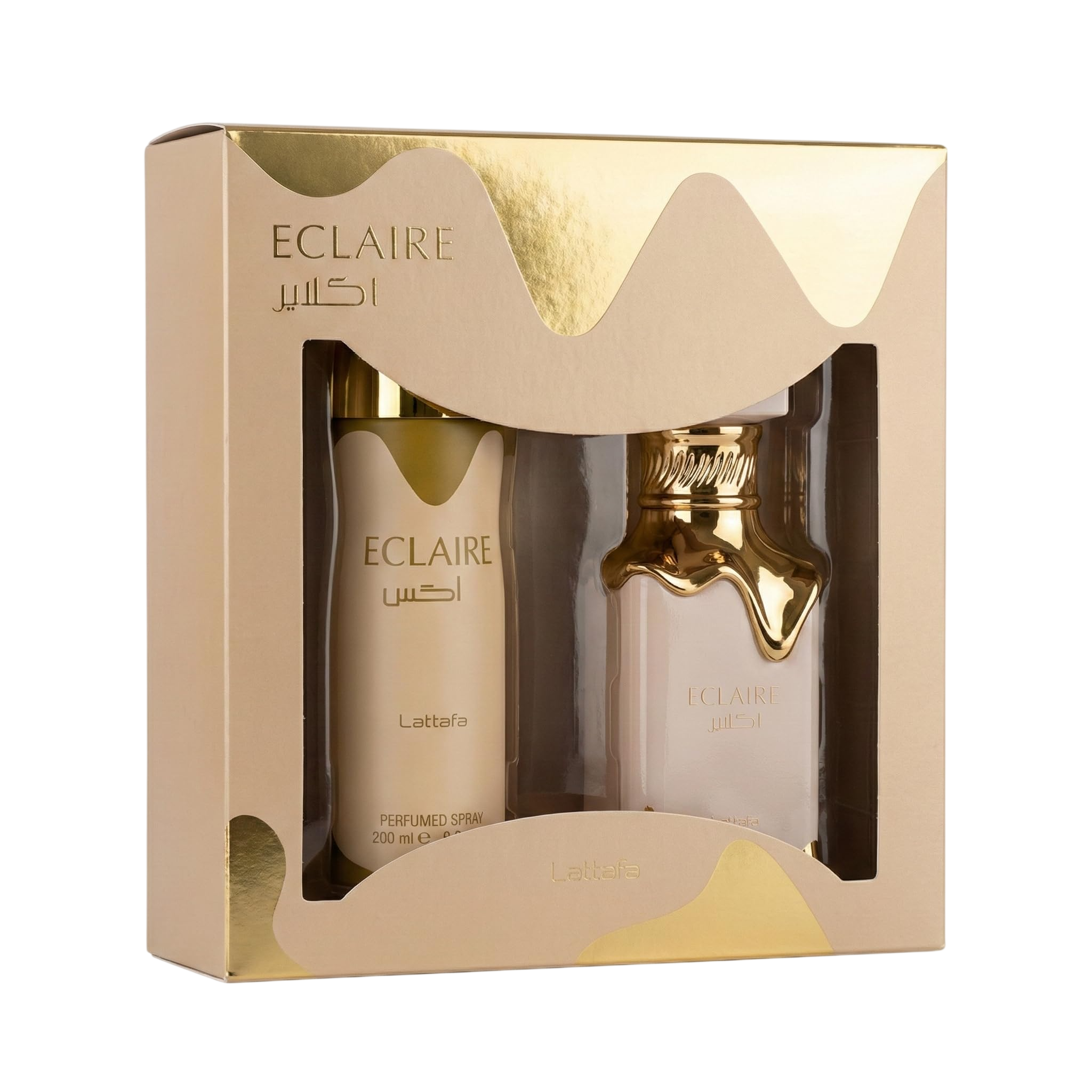 Set Lattafa Eclaire Women, Perfume 100ml, 6.8OZ Body Spray / WHOLESALE