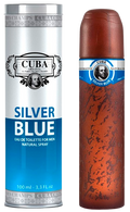 CUBA SILVER BLUE MEN 3.4 OZ. EDT