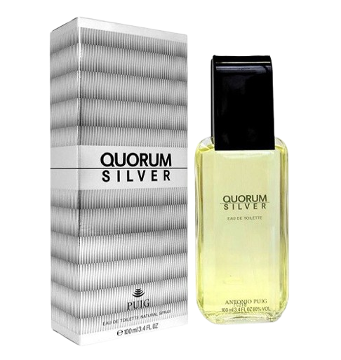 ANTONIO PUIG QUORUM SILVER MEN 3.4 OZ. EDT