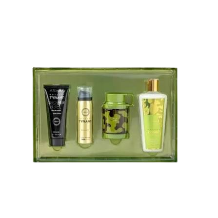 Set Armaf Odyssey Tyrant 4PCS 3.4OZ/3.4OZ SG/8.4OZ SHAMPOO/ 1.7OZ BODY SPRAY / WHOLESALE